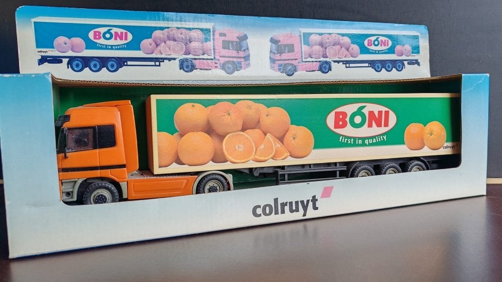 Mercedes Actros Colruyt schaalmodel, Ophalen, Nieuw, Bus of Vrachtwagen, Overige merken