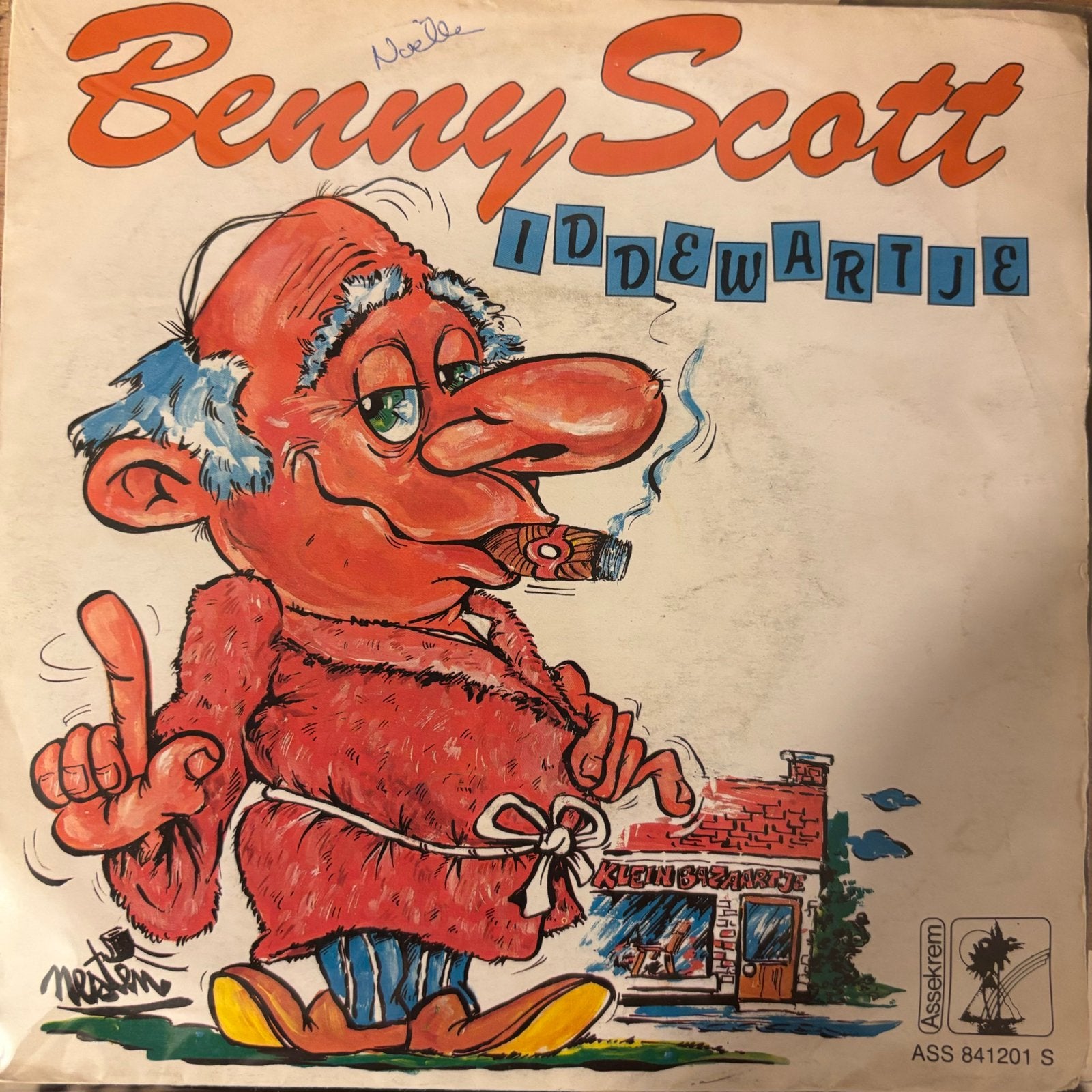 Benny scott - iddewartje - pak me vaste 7” vinyl, Cd's en Dvd's, Vinyl | Nederlandstalig, Ophalen of Verzenden, Gebruikt, 7 inch