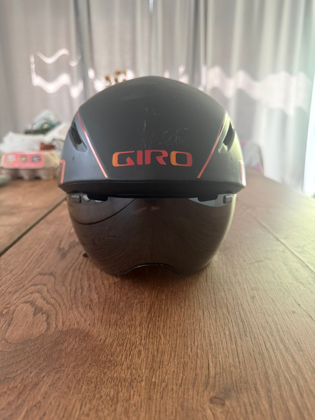 Giro Aerohead MIPS tijdrit-/triatlonhelm met vizier, Fietsen en Brommers, Ophalen, Zo goed als nieuw, S