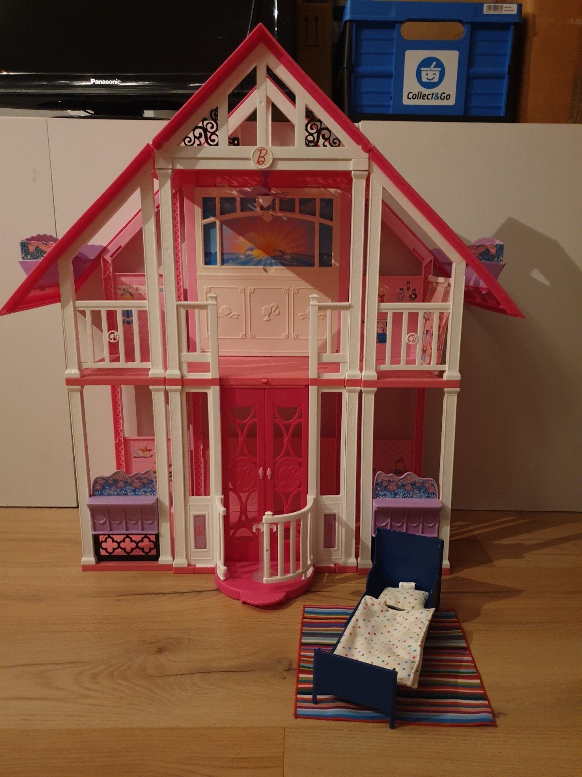 barbie huis, Ophalen