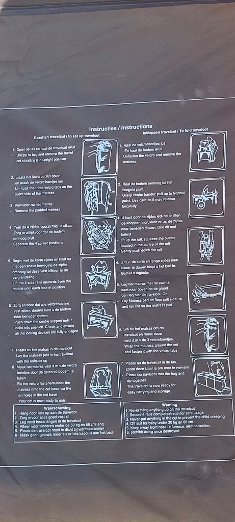 Reisbedje, Ophalen, Gebruikt, Reisbedje