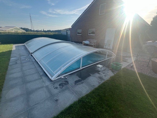 Zwembad overkapping, Tuin en Terras, Zwembad-toebehoren, Ophalen, Zo goed als nieuw, Overige typen