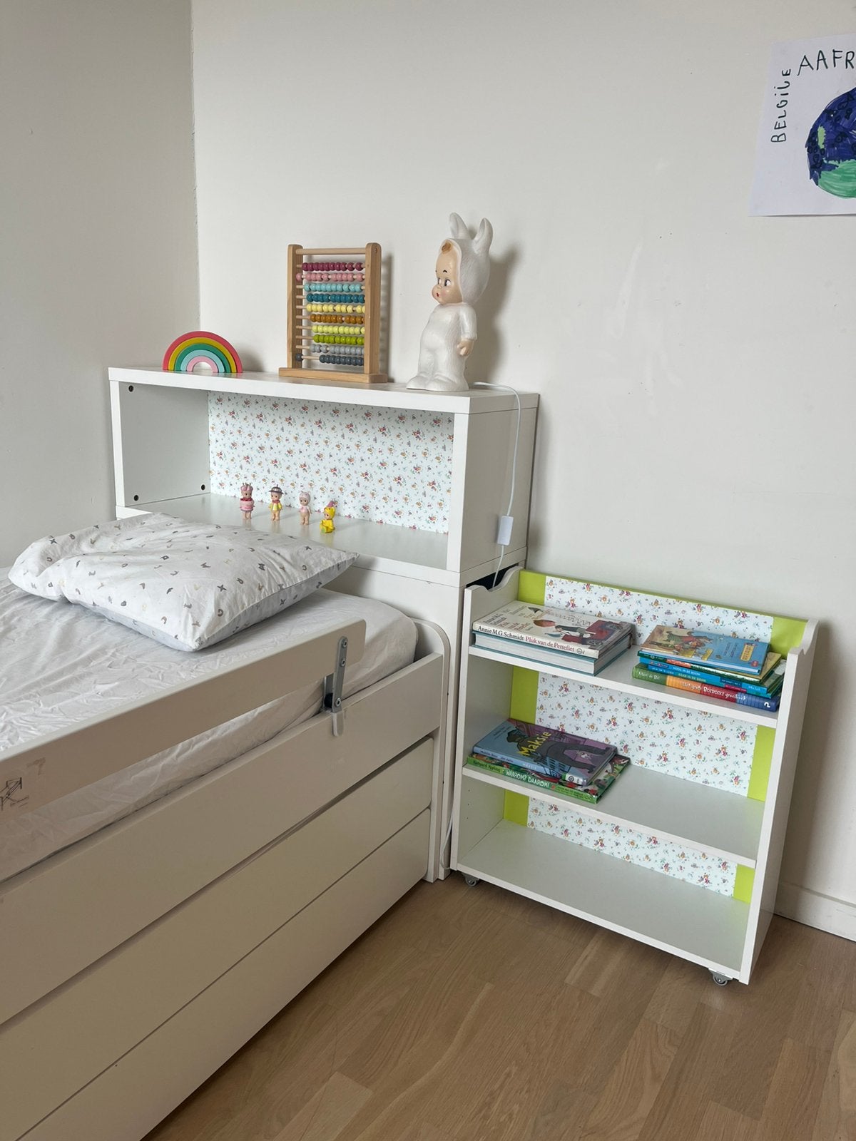 Ikea FLAXA hoofdbord gepimpt, Kinderen en Baby's, Ophalen, Zo goed als nieuw