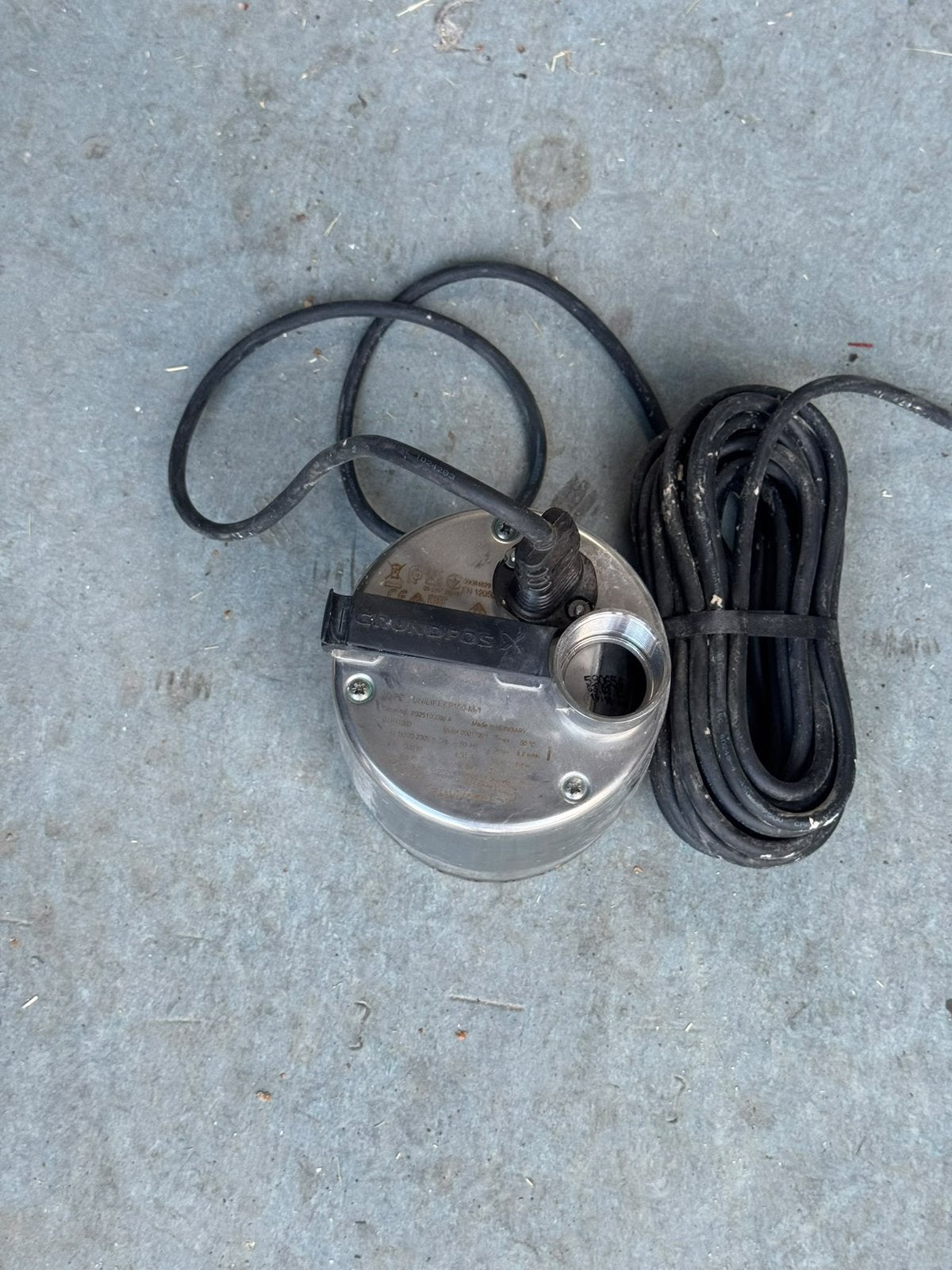 Inox dompelpomp, Ophalen, Gebruikt, Dompelpomp