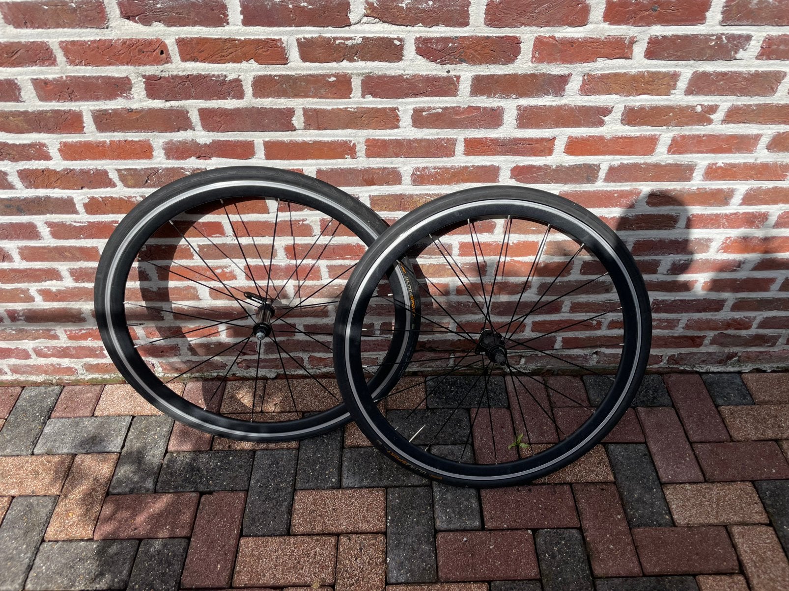 Racefiets wielen, Fietsen en Brommers, Fietsonderdelen, Ophalen, Zo goed als nieuw, Racefiets