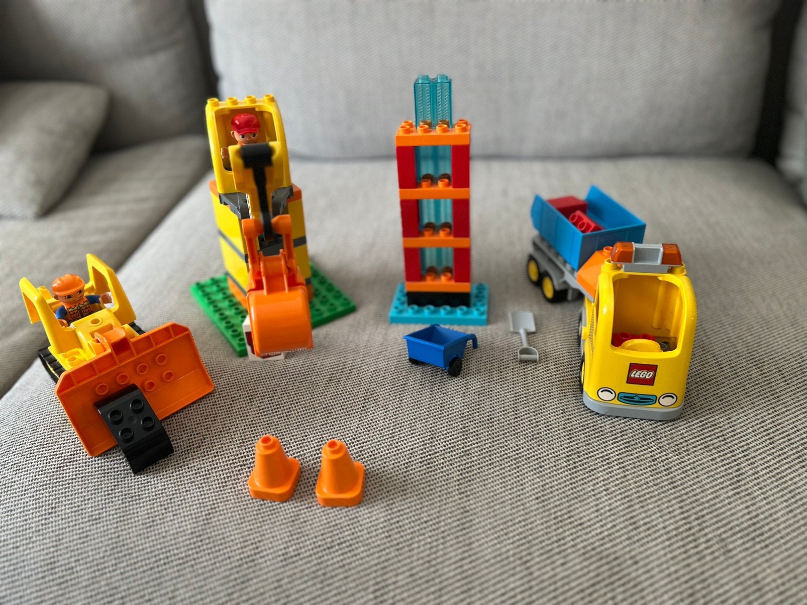 Duplo grote bouwplaats, Kinderen en Baby's, Ophalen, Zo goed als nieuw, Complete set, Duplo