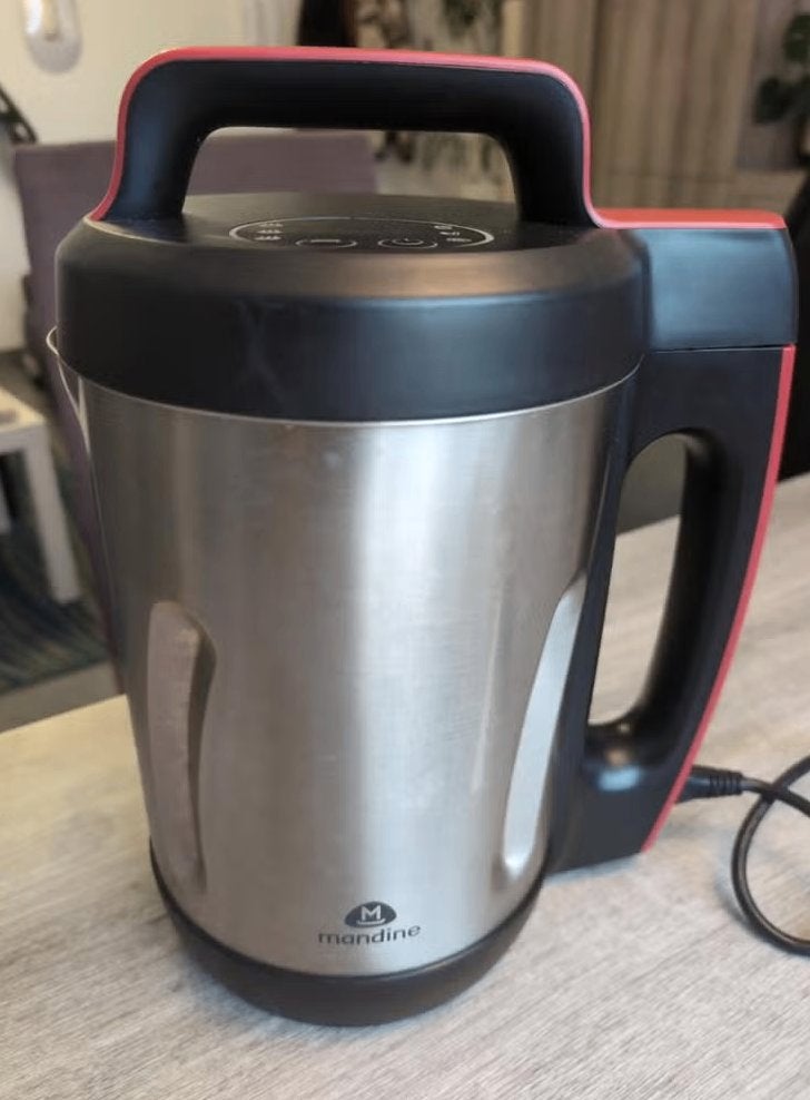 Soepmaker Mandine 1200w 2-3L Nieuwstaat, 2 à 3 litres, Enlèvement ou Envoi, Comme neuf, 3 vitesses ou plus