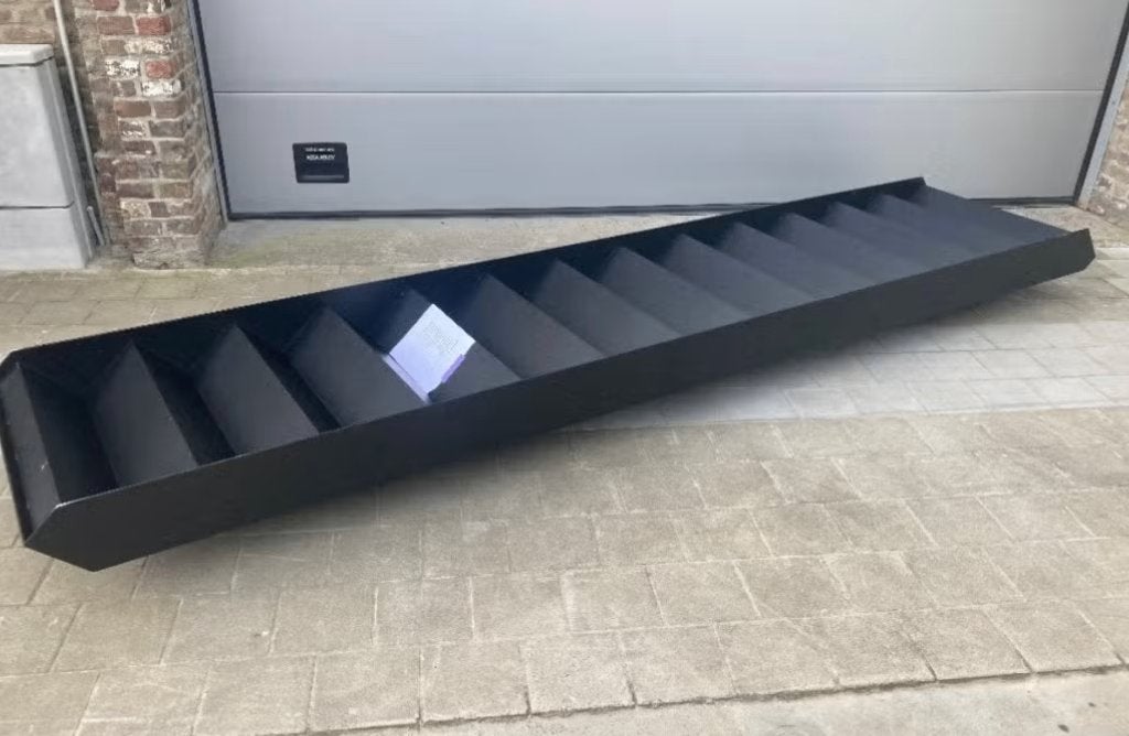 design trap stalen/ metalen design trap, Doe-het-zelf en Bouw, Ophalen, Gebruikt, Trap