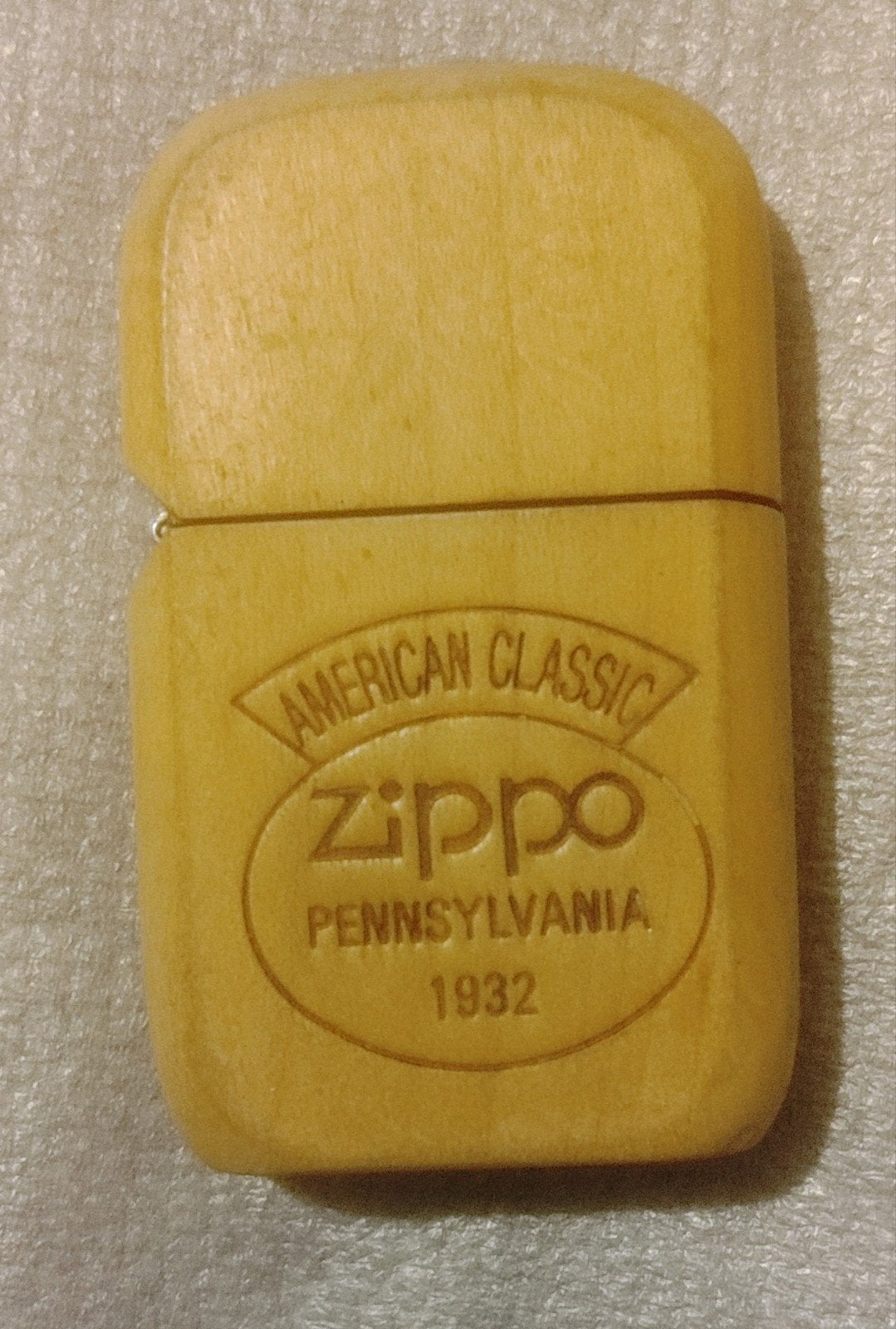 Vintage aansteker Zippo briquet bois Pennsylvania 1932, Collections, Enlèvement ou Envoi