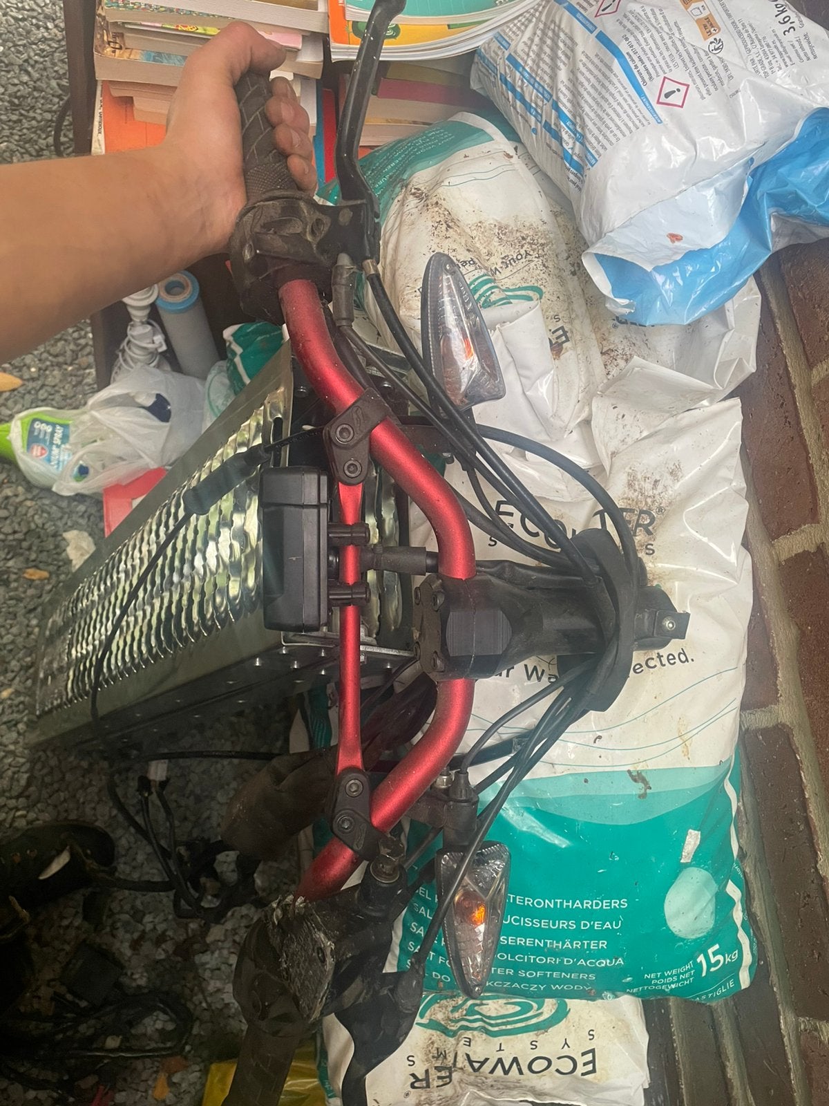 Potence kit complet pour mbk booster phase 2