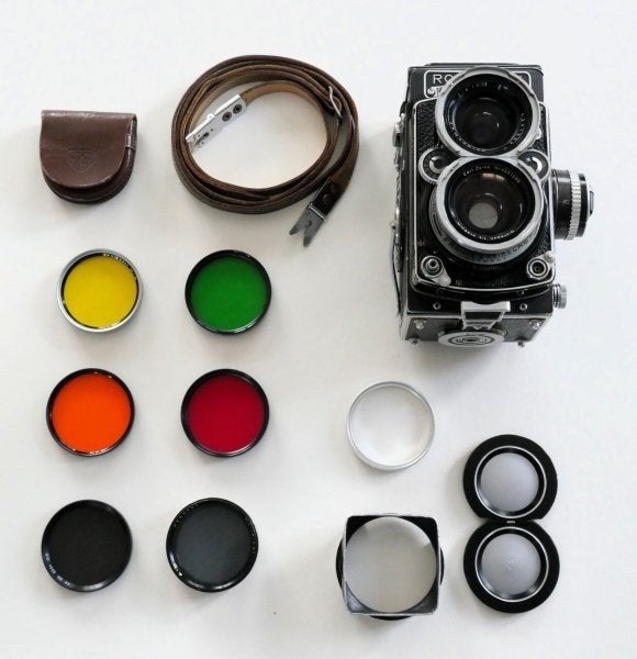 Rolleiflex Wide met Distagon 1:4 55 mm objectief, TV, Hi-fi & Vidéo, Appareils photo analogiques, Enlèvement ou Envoi, Utilisé