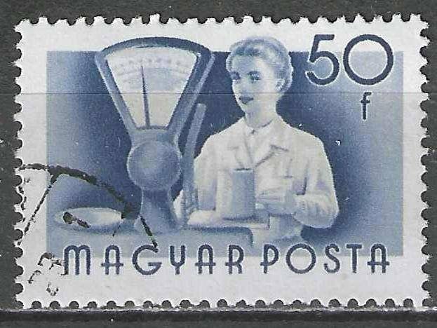 Hongarije 1955 - Yvert 1164 - Courante Reeks - Beroepen (ST), Verzenden, Gestempeld