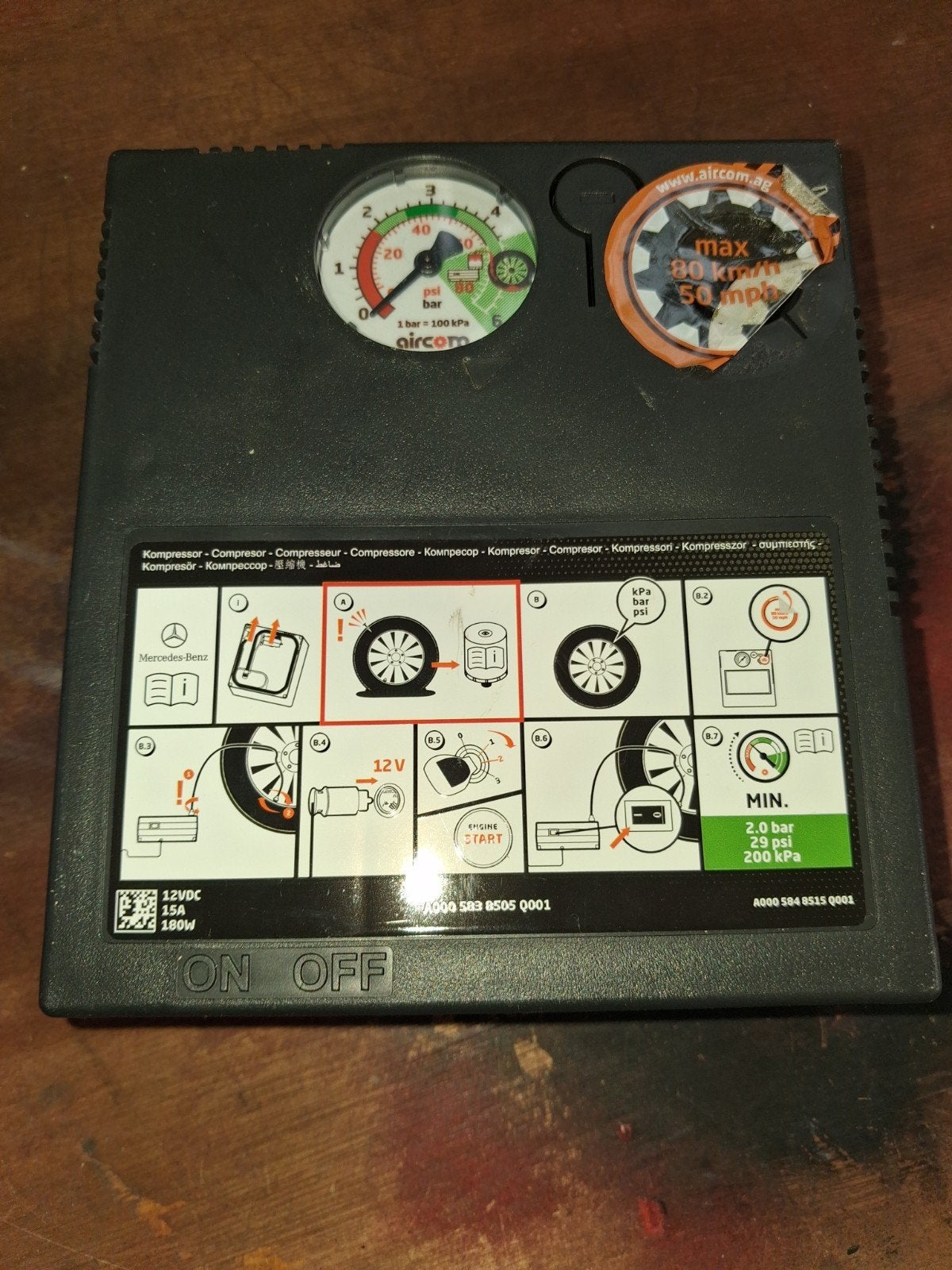 Compressor autoband, Ophalen