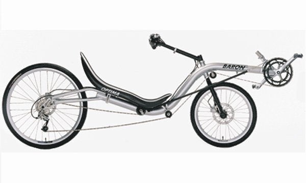 Vélo couché Optima Baron - Low Racer, Vélos & Vélomoteurs, Vélos | Vélos couchés, Enlèvement ou Envoi, Comme neuf