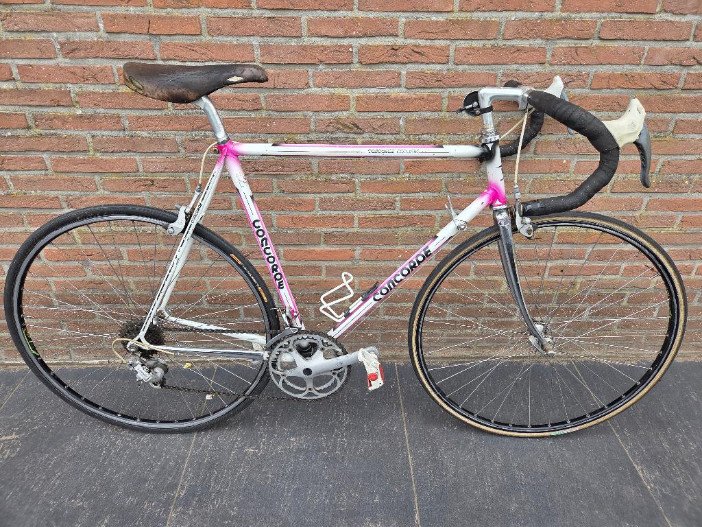Retro koersfiets concorde, Fietsen en Brommers, 28 inch, Gebruikt, Velgrem, 53 tot 57 cm