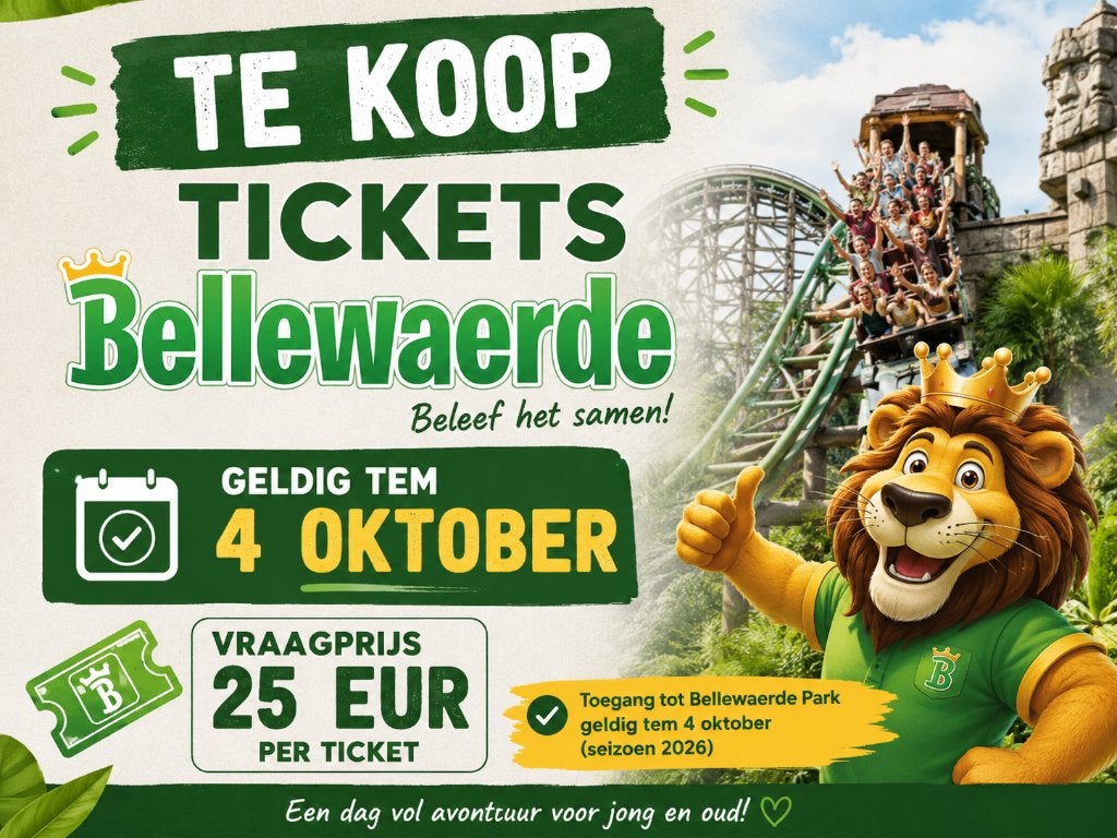 Tickets bellewaerde, Tickets en Kaartjes, Recreatie | Pretparken en Attractieparken