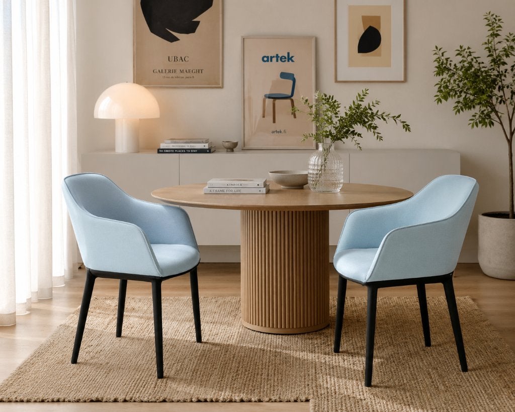 Paire de chaises Vitra softshell Ice Blue, Comme neuf, Enlèvement, Tissus, Bleu