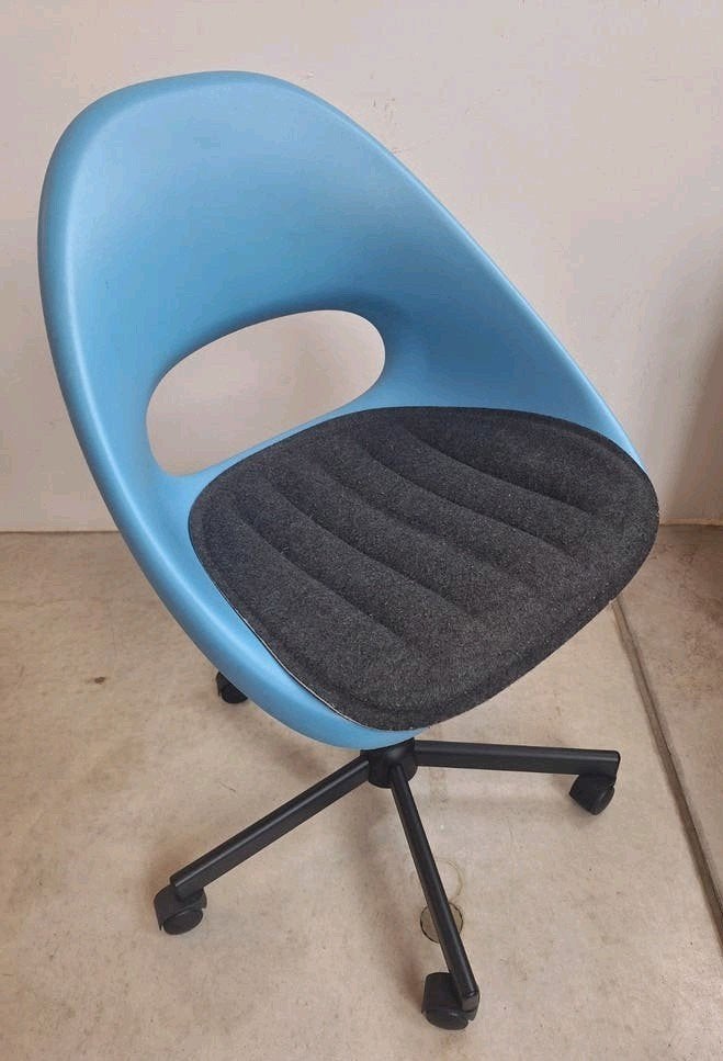 Fauteuil de bureau ajustable bleu, Maison & Meubles, Enlèvement, Utilisé, Bleu, Chaise de bureau