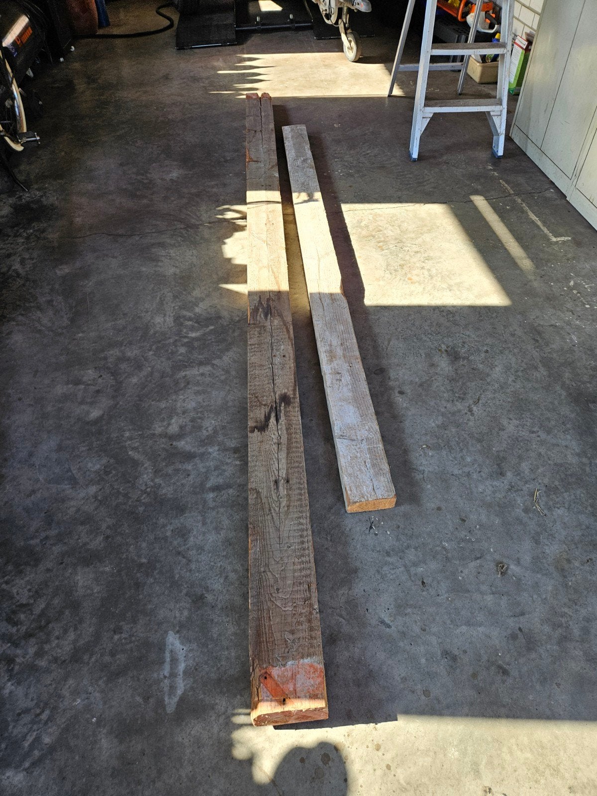 Houten balken, Doe-het-zelf en Bouw, Ophalen, Gebruikt, Balk, 50 mm of meer