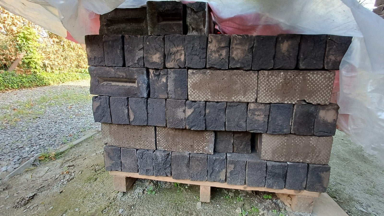 Gevelstenen Nelissen zwart mangaan WV65, Enlèvement
