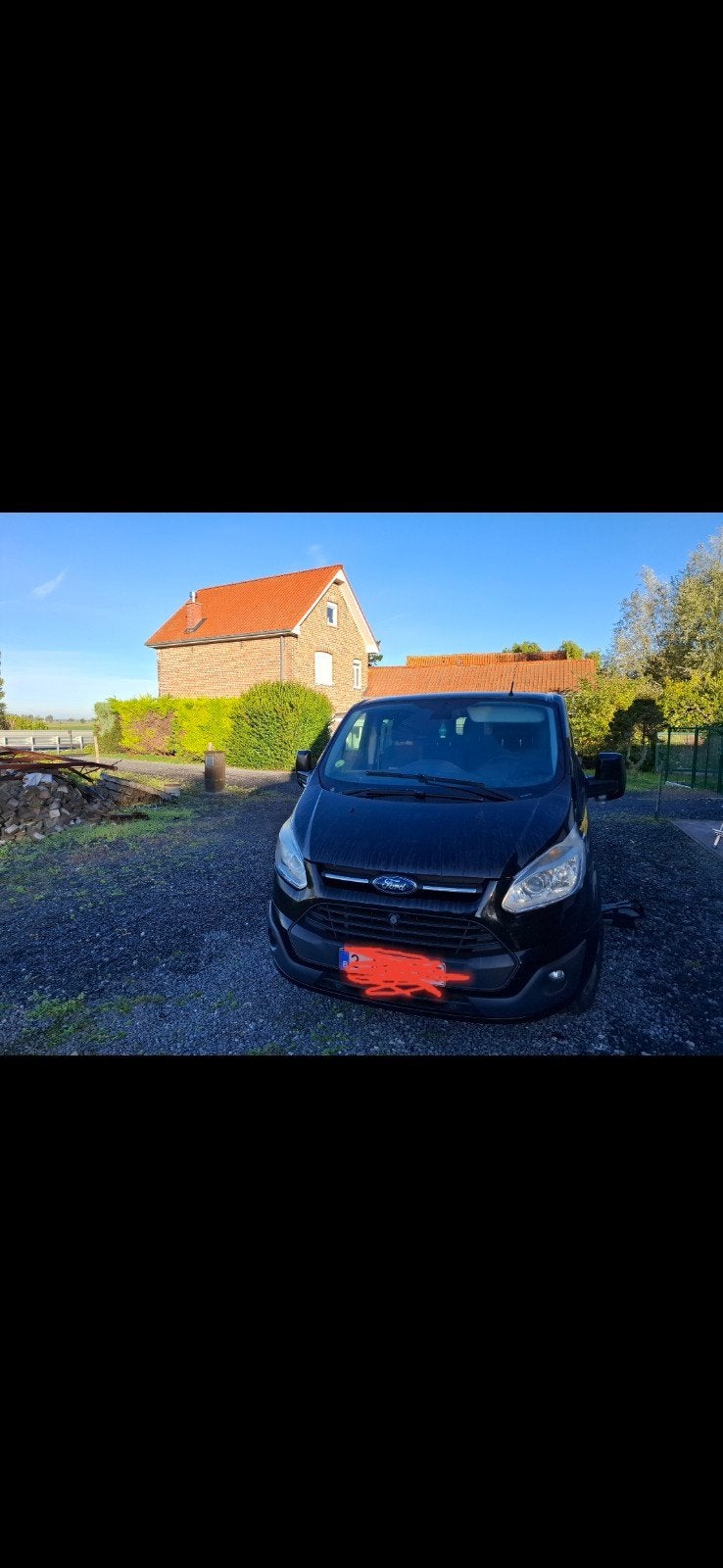 Ford transit custom (dubbele cabine) 6pl, Auto's, Voorwielaandrijving, Euro 5, Stof, 3000 kg