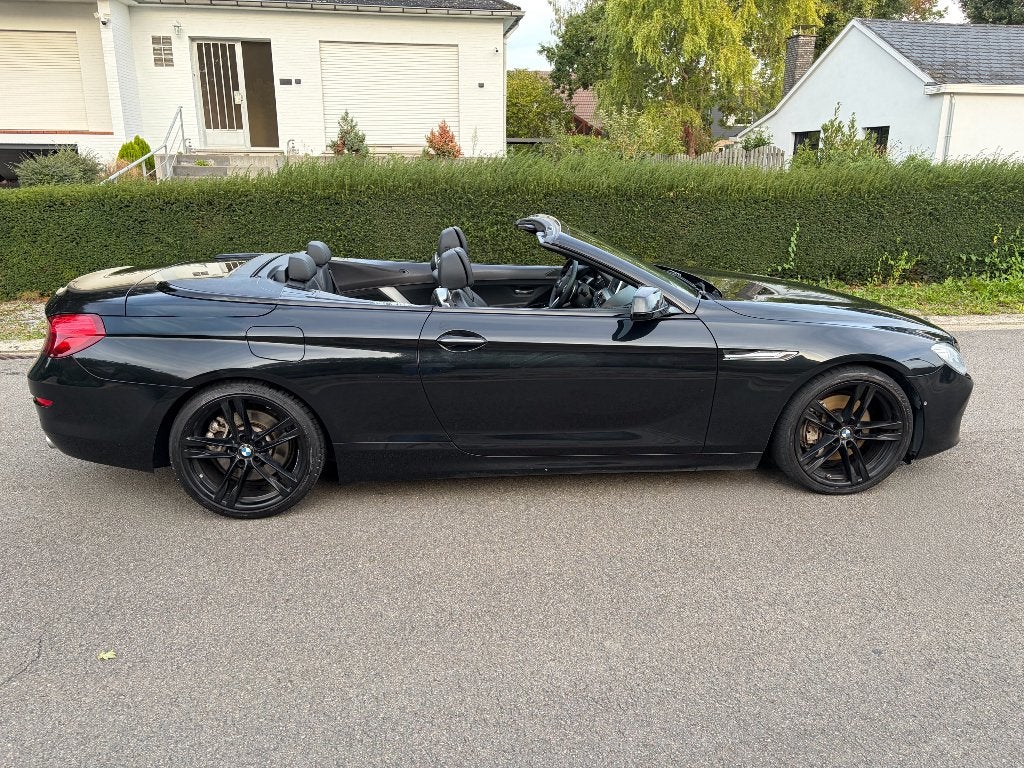 BMW 640i F12 Cabrio 3.0L benzine / 145000 km  / Zeer proper, Auto's, Automaat, Achterwielaandrijving, Cabriolet, Zwart