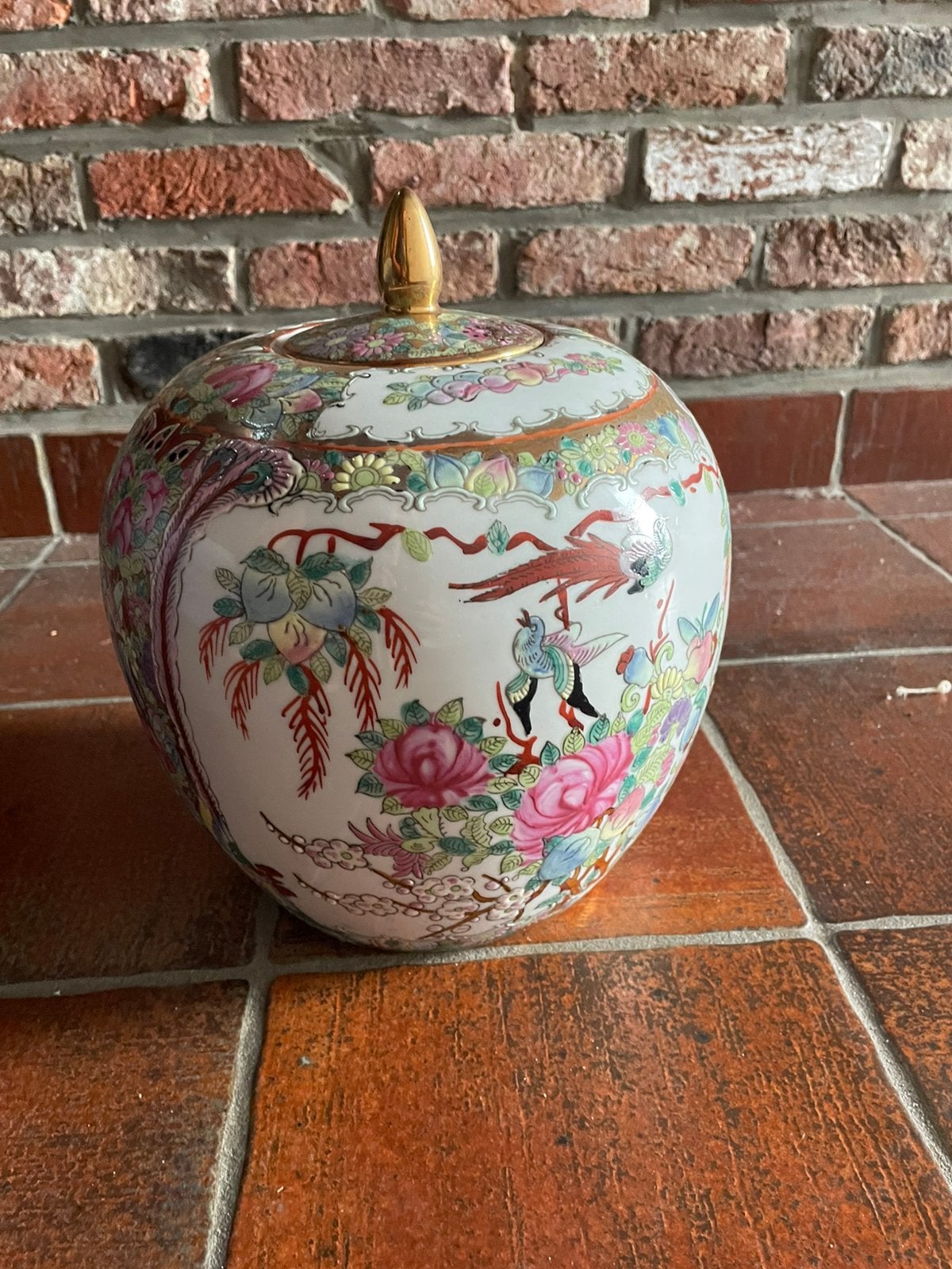 Grote Chinese porseleinen dekselpot / gemberpot, Enlèvement