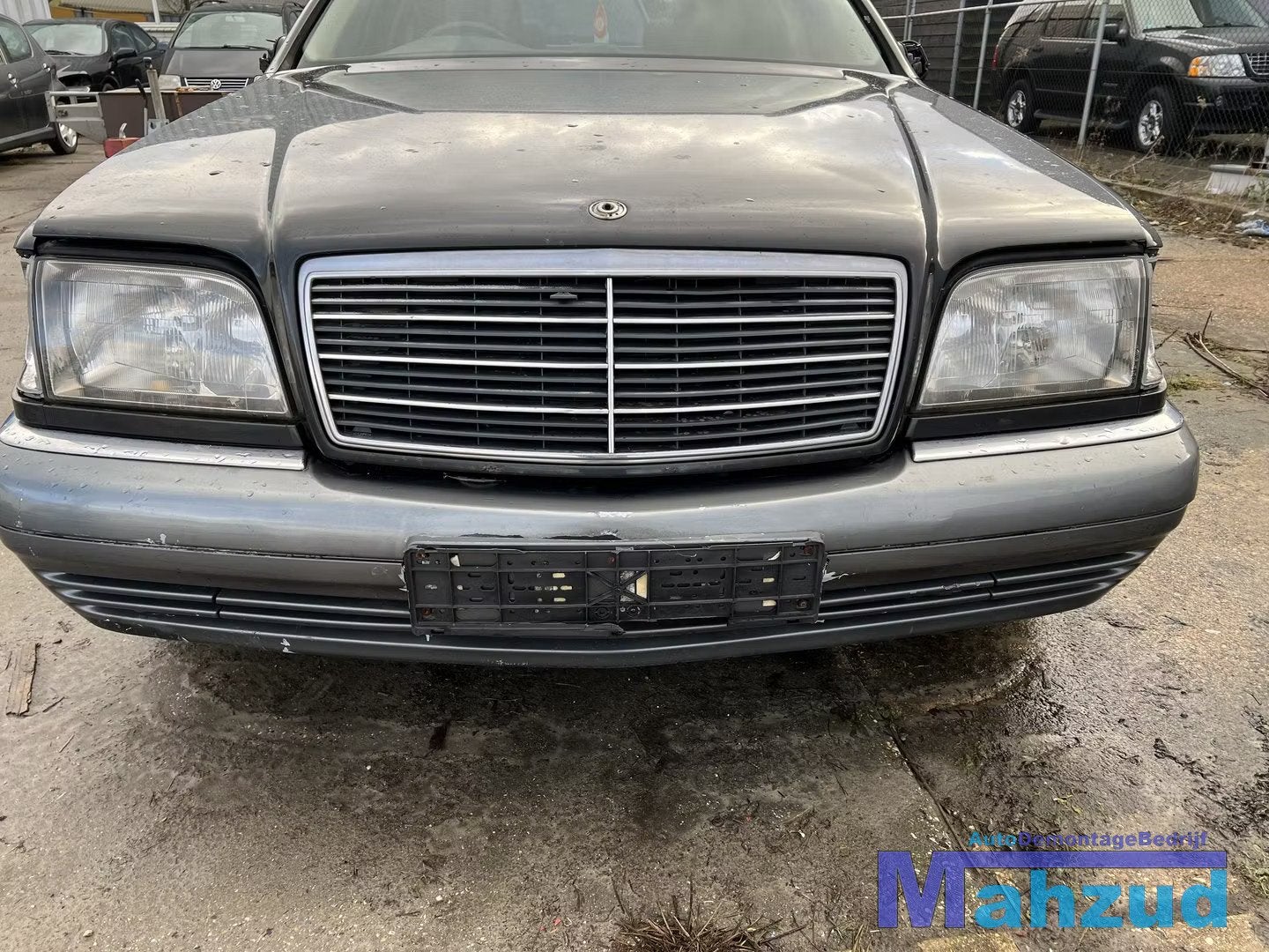 1995 MERCEDES S KLASSE W140 Grijs voorbumper 1991-1998, Gebruikt, Mercedes-Benz AG, Voor, Mercedes-Benz