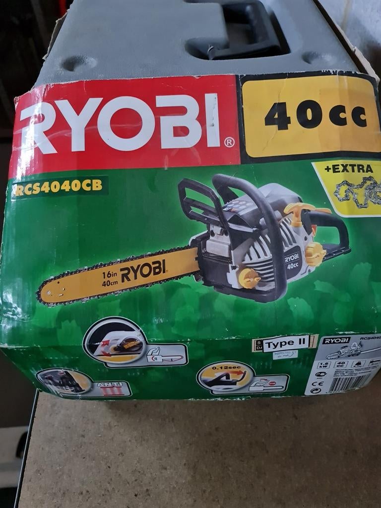 Tronçonneuse Ryobi 40cm, Enlèvement, Utilisé