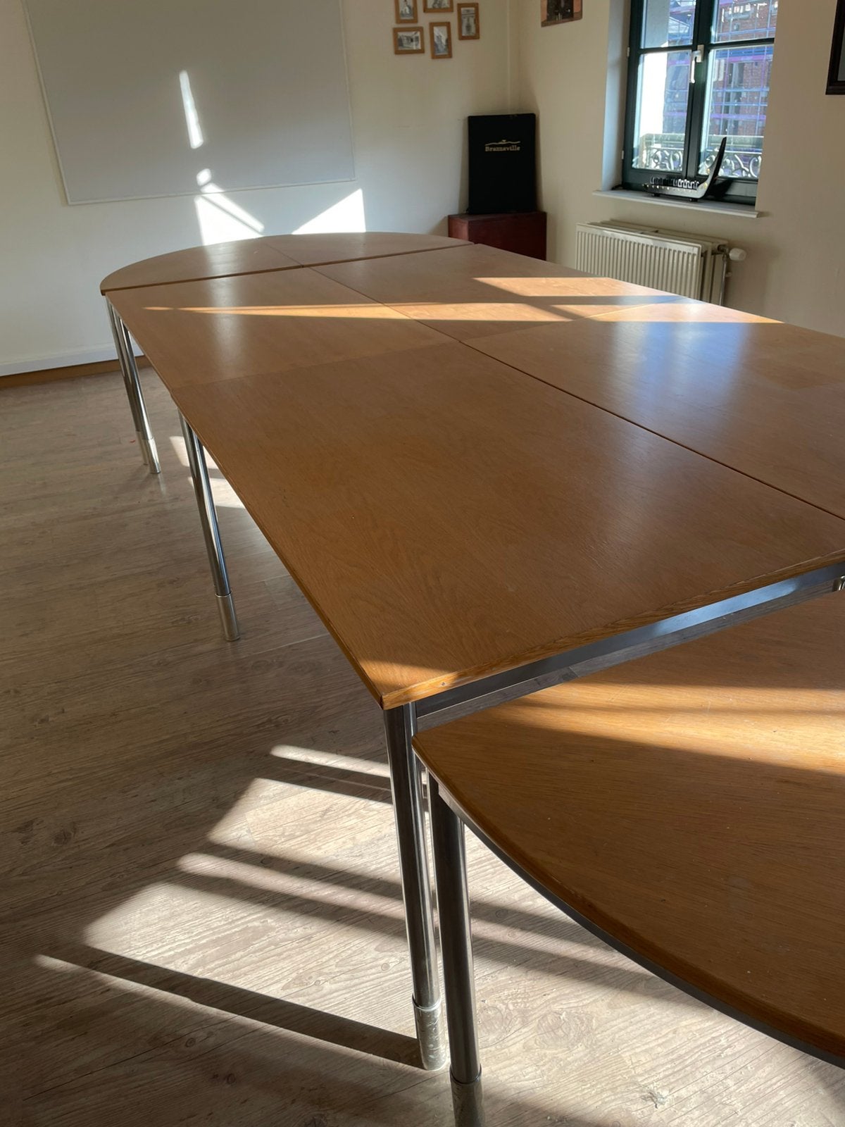 Vergadertafel, Huis en Inrichting, Tafels | Statafels, Ophalen, In hoogte verstelbaar, Gebruikt