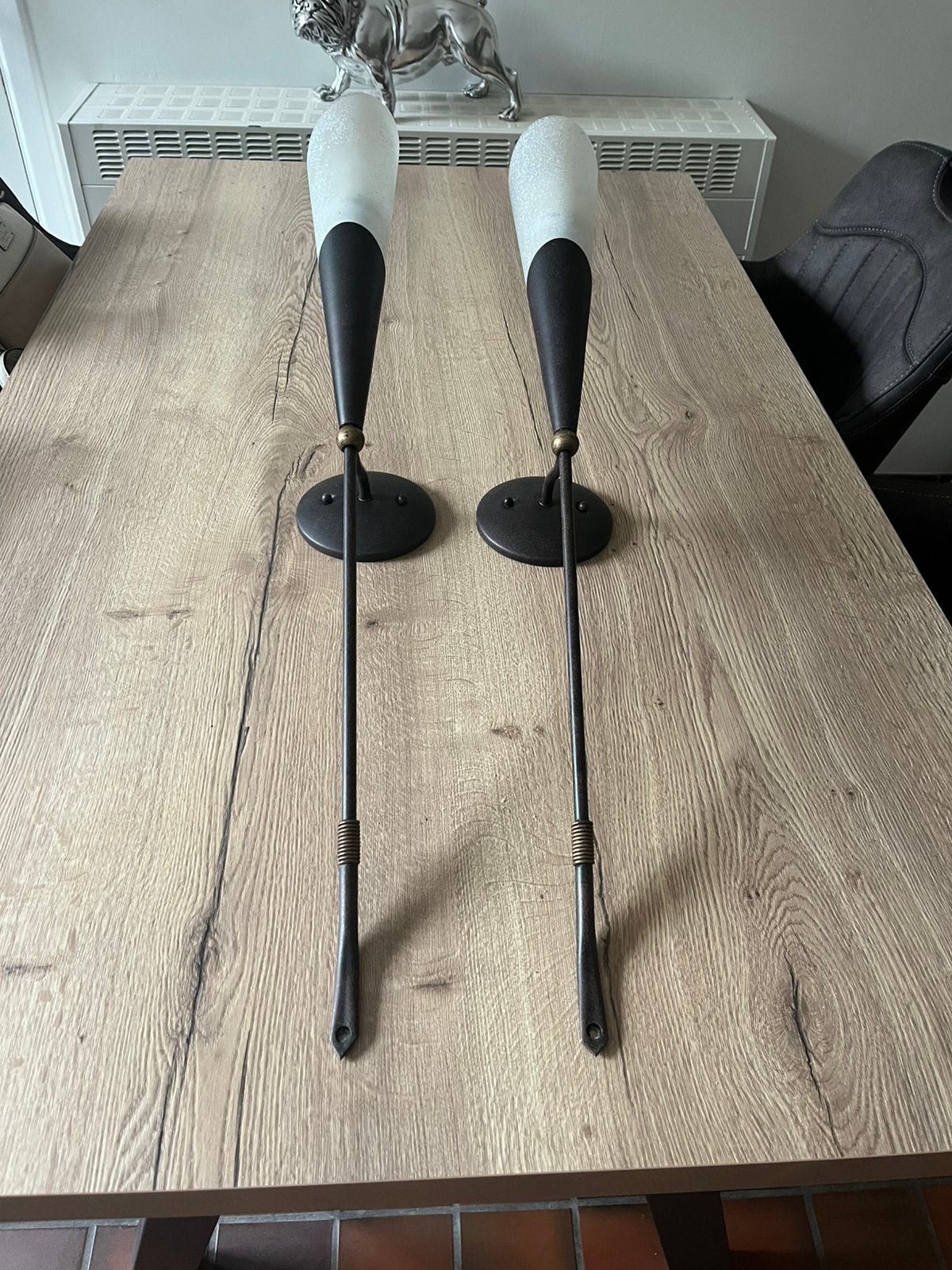 2 x heel mooie Wandverlichting Merk Fantasia, Huis en Inrichting, Lampen | Wandlampen, Bruin, GU10, Ophalen of Verzenden, Zo goed als nieuw