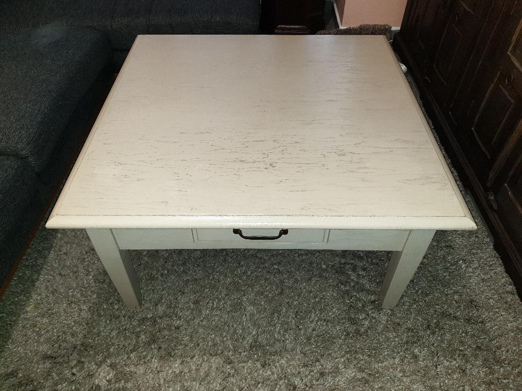 Eiken salontafel met lade merk DEBA. Het kan geleverd worden, Huis en Inrichting, Tafels | Salontafels, Ophalen, Gebruikt, 50 tot 100 cm