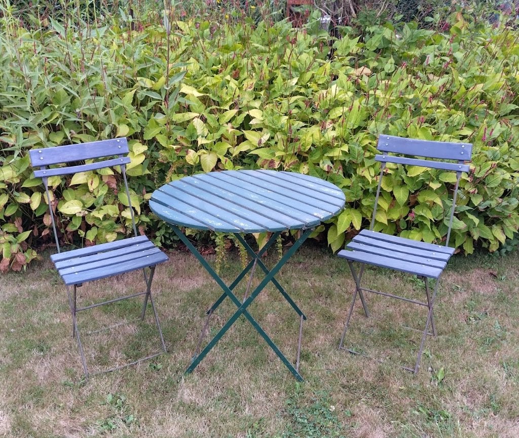 Gratis bistro tuinset, Gebruikt, Tuinset, Hout, Ophalen