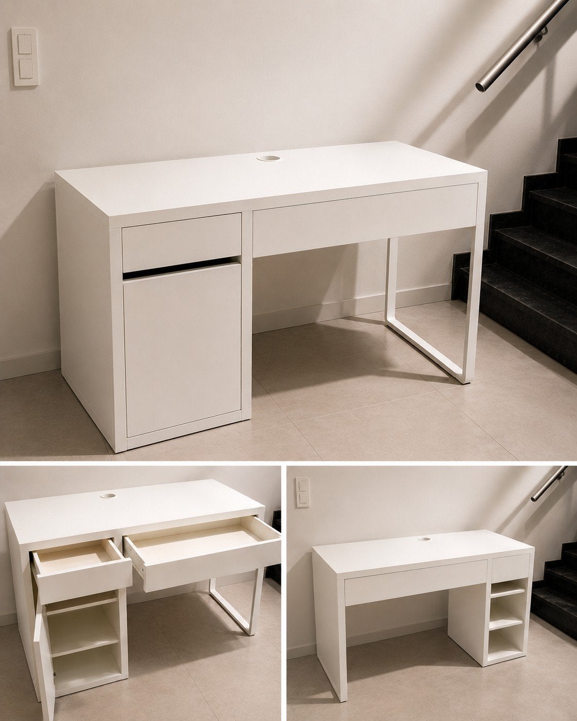 Bureau ikea wit, Huis en Inrichting, Bureaus, Ophalen, IKEA, Wit