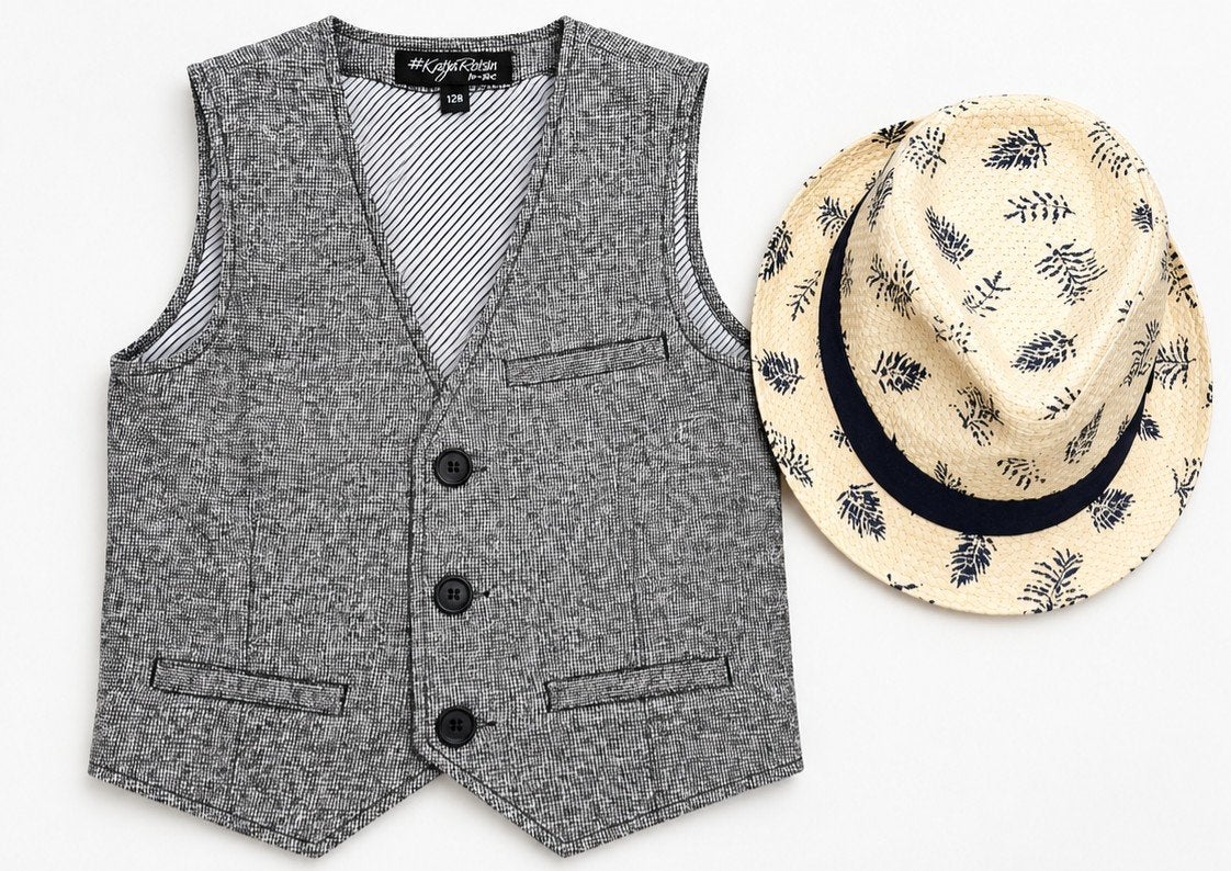 Ensemble garçon taille 128 cm – gilet habillé + chapeau
Ense, Ophalen, Jongen, Setje