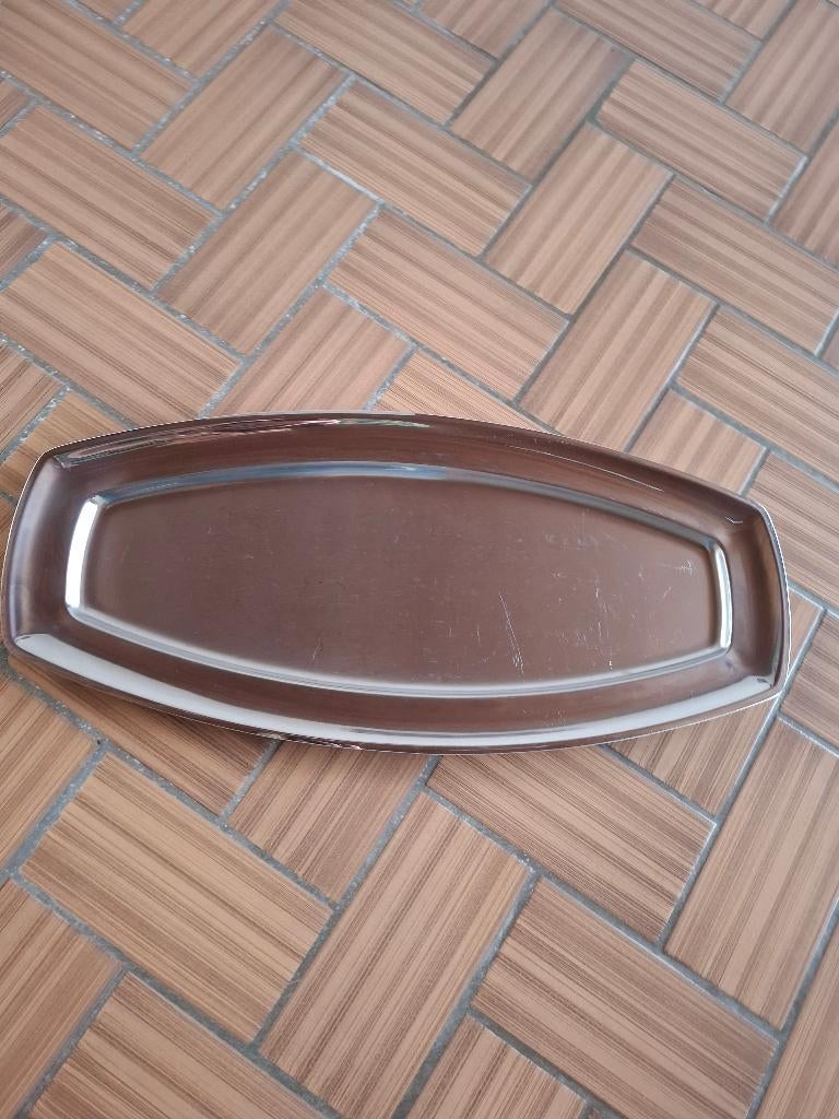 Inox schotel 60 cm, Ophalen, Inox