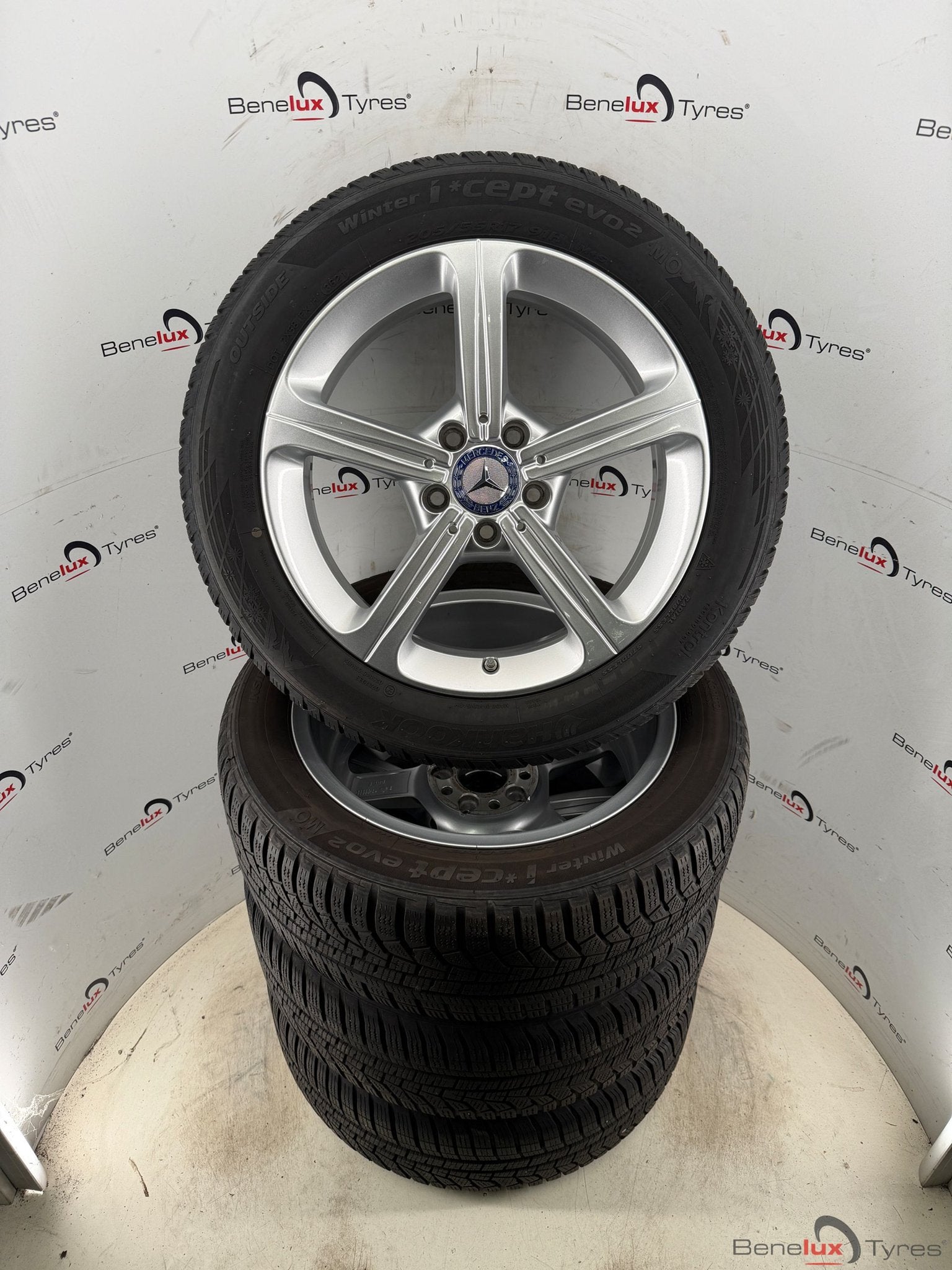 snow Mercedes A-klasse B-klasse C-klasse W177 Vito GLA V V-, Gebruikt, -, -, Banden en Velgen