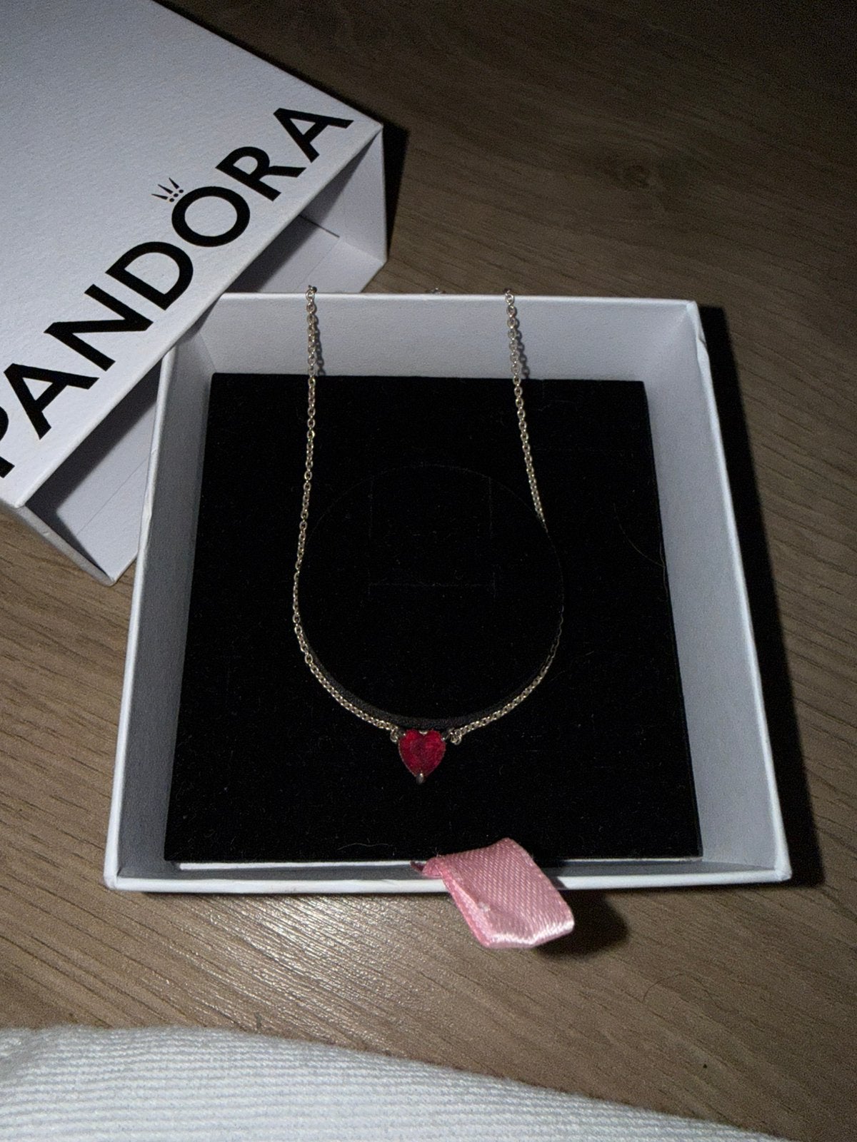 Pandora hart ketting, Handtassen en Accessoires, Kettingen, Ophalen, Zo goed als nieuw, Zilver, Zilver