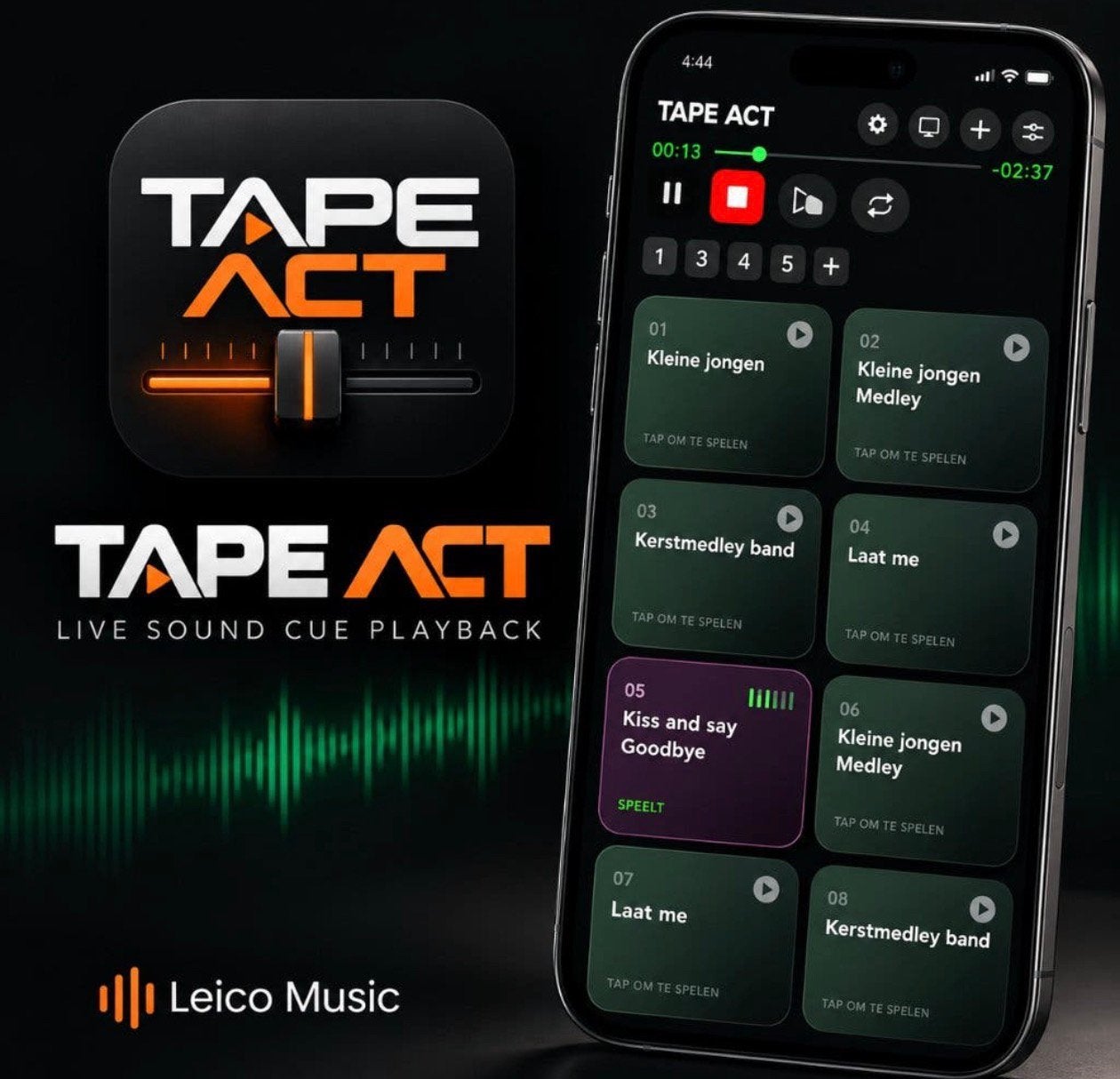 TAPE ACT cue speler voor artiesten en solisten, Informatique & Logiciels, Enlèvement, Comme neuf