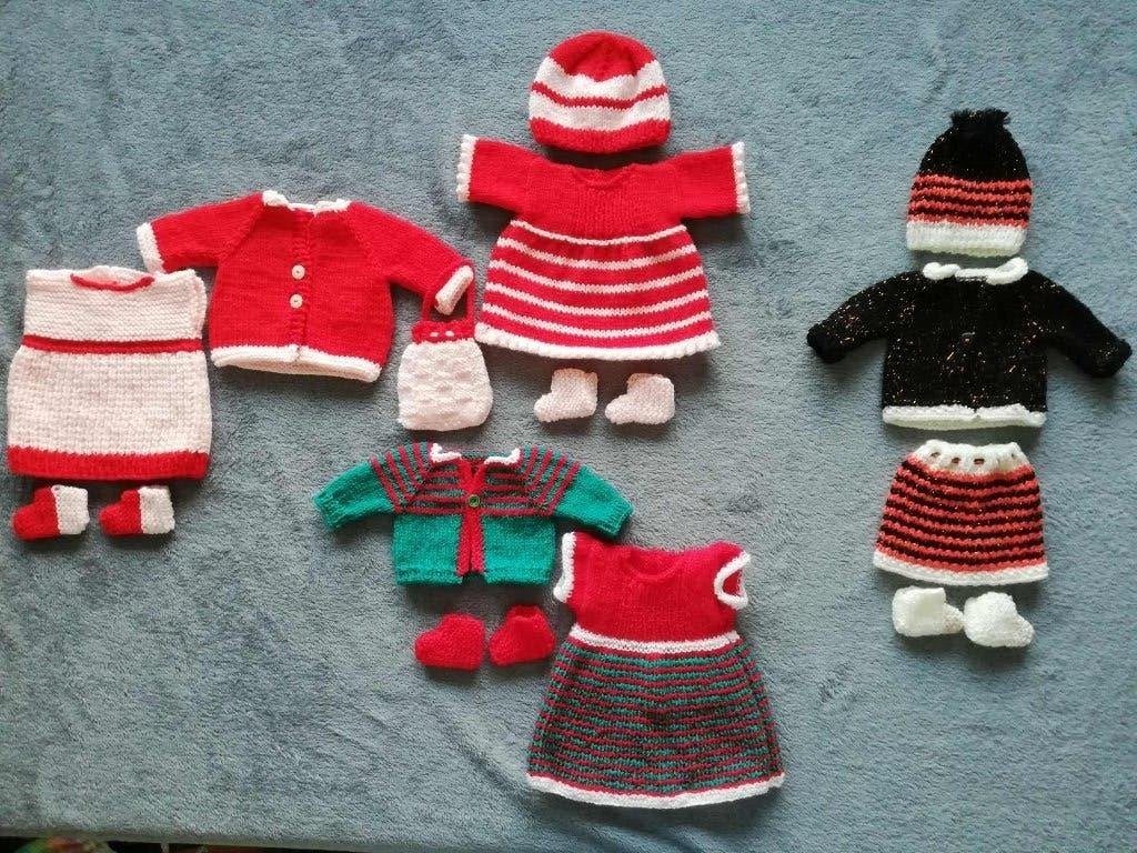 Poppenkleertjes, thema feest, nieuw, in solden, Ophalen of Verzenden, Nieuw, Breien, Naald