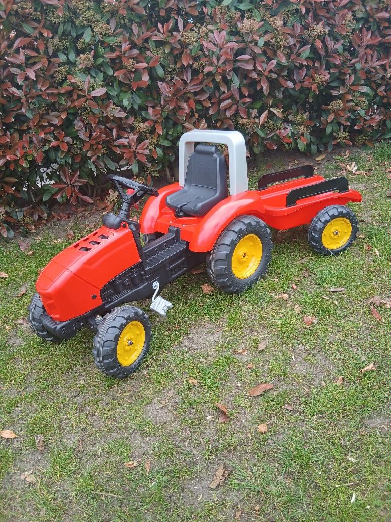 speelgoedtractor met kar, Kinderen en Baby's, Ophalen, Gebruikt, Trapvoertuig