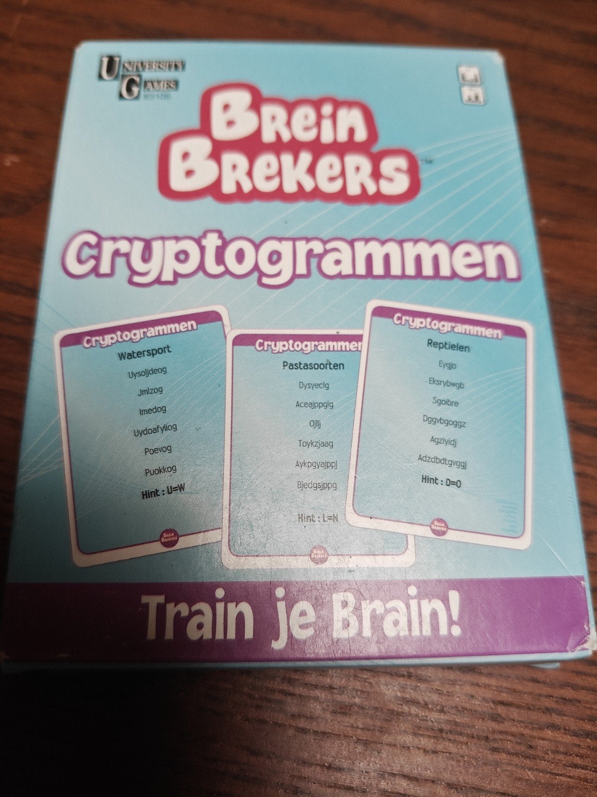 Brein Brekers: Cryptogrammen, Hobby en Vrije tijd, Gezelschapsspellen | Kaartspellen, Vijf spelers of meer, Ophalen, Zo goed als nieuw