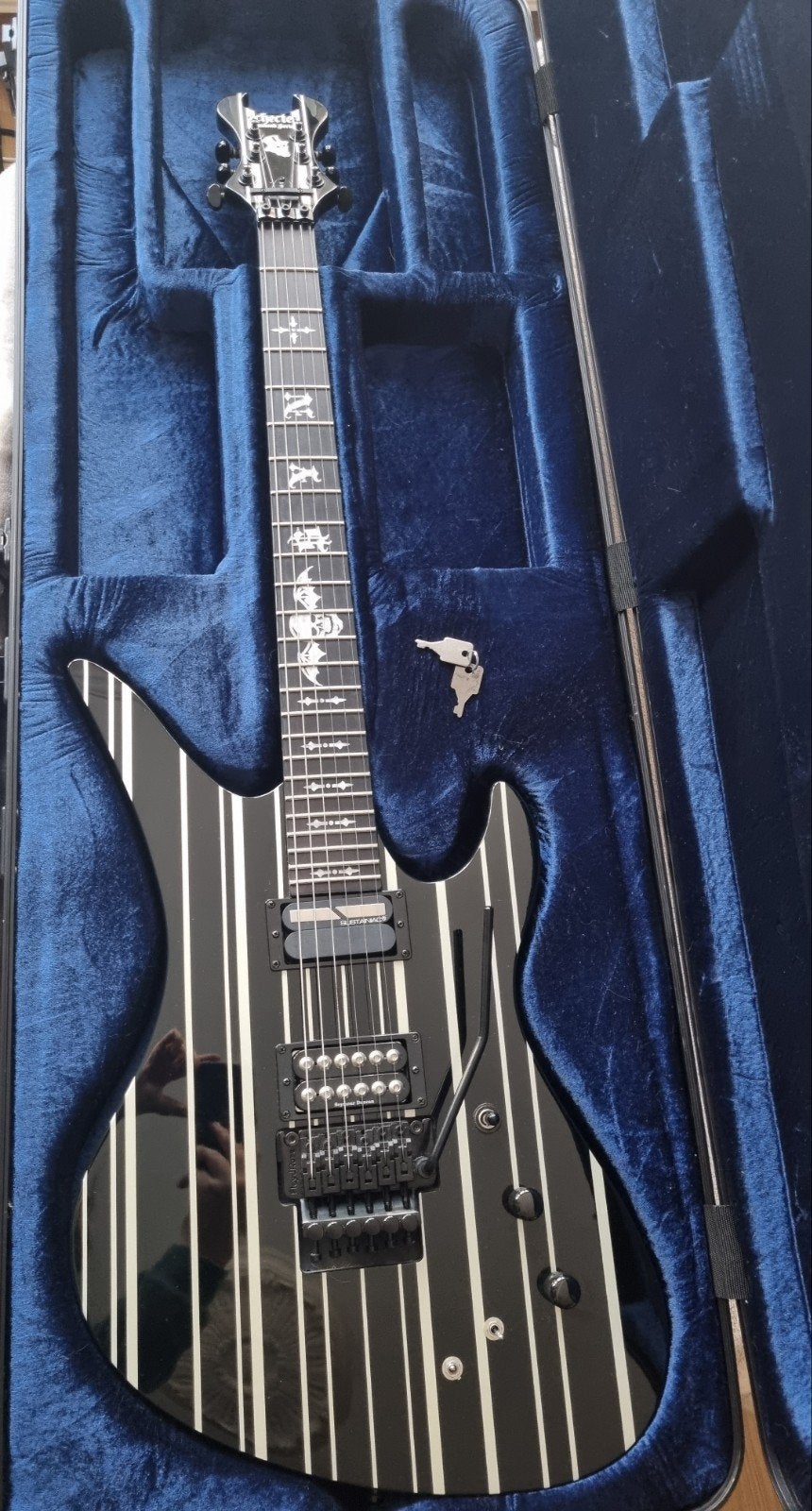 Guitare Schecter Synyster Gates Custom-S, Muziek en Instrumenten, Ophalen, Zo goed als nieuw