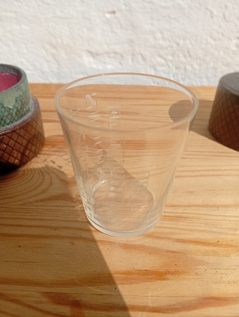 Etui Cuir Verre Doseur Apothicaire Victorienne  Edouardienne, Enlèvement