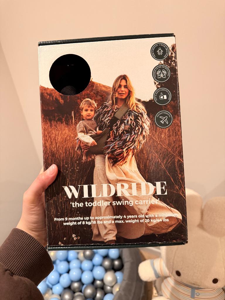 Peuter draagzak wildride, Kinderen en Baby's, Babydragers en Draagdoeken, Zo goed als nieuw, Draagzak, Overige merken, Ophalen