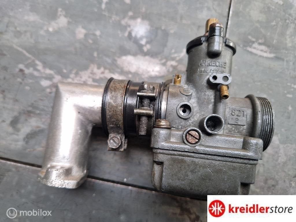 Carburateur Arreche 821 carbureteur met spruitstuk 21 mm, Vélos & Vélomoteurs, Pièces de cyclomoteur | Puch, Arreche, Enlèvement ou Envoi