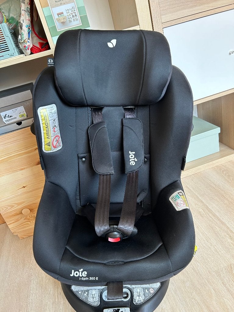 i-Size draaibare autostoel - Joie i-Spin 360 E, Kinderen en Baby's, Verstelbare rugleuning, Gebruikt, 0 t/m 18 kg, Isofix