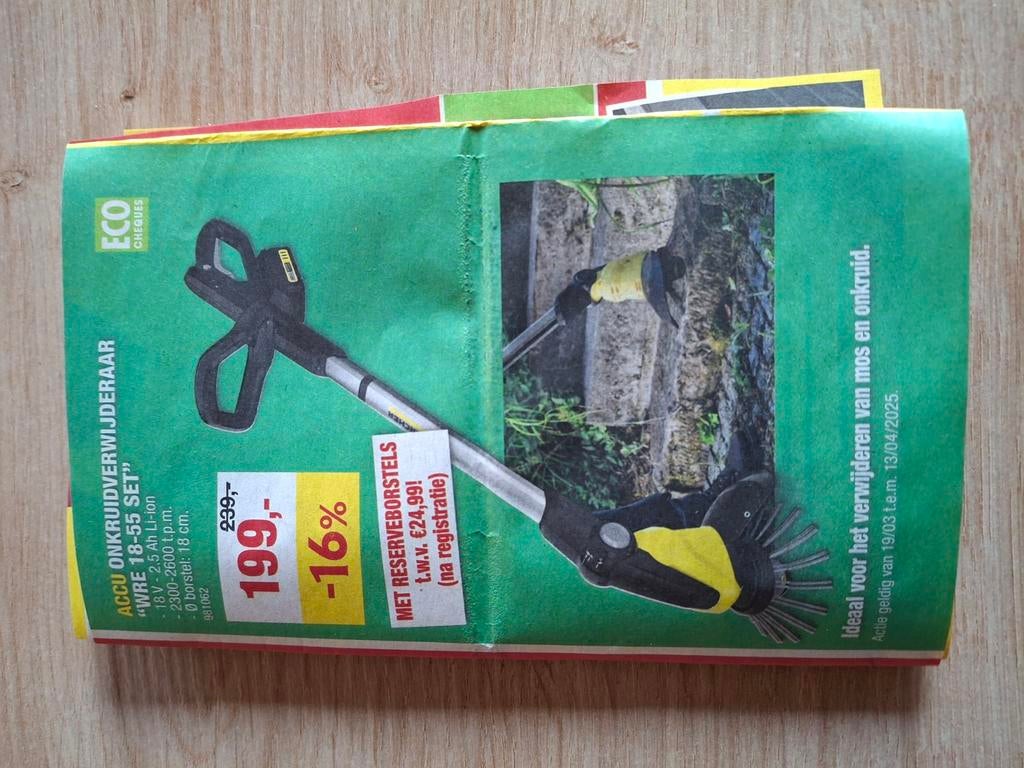 Onkruidbestrijding  trimmer Karcher, Jardin & Terrasse, Pesticides, Enlèvement, Répression des mauvaises herbes