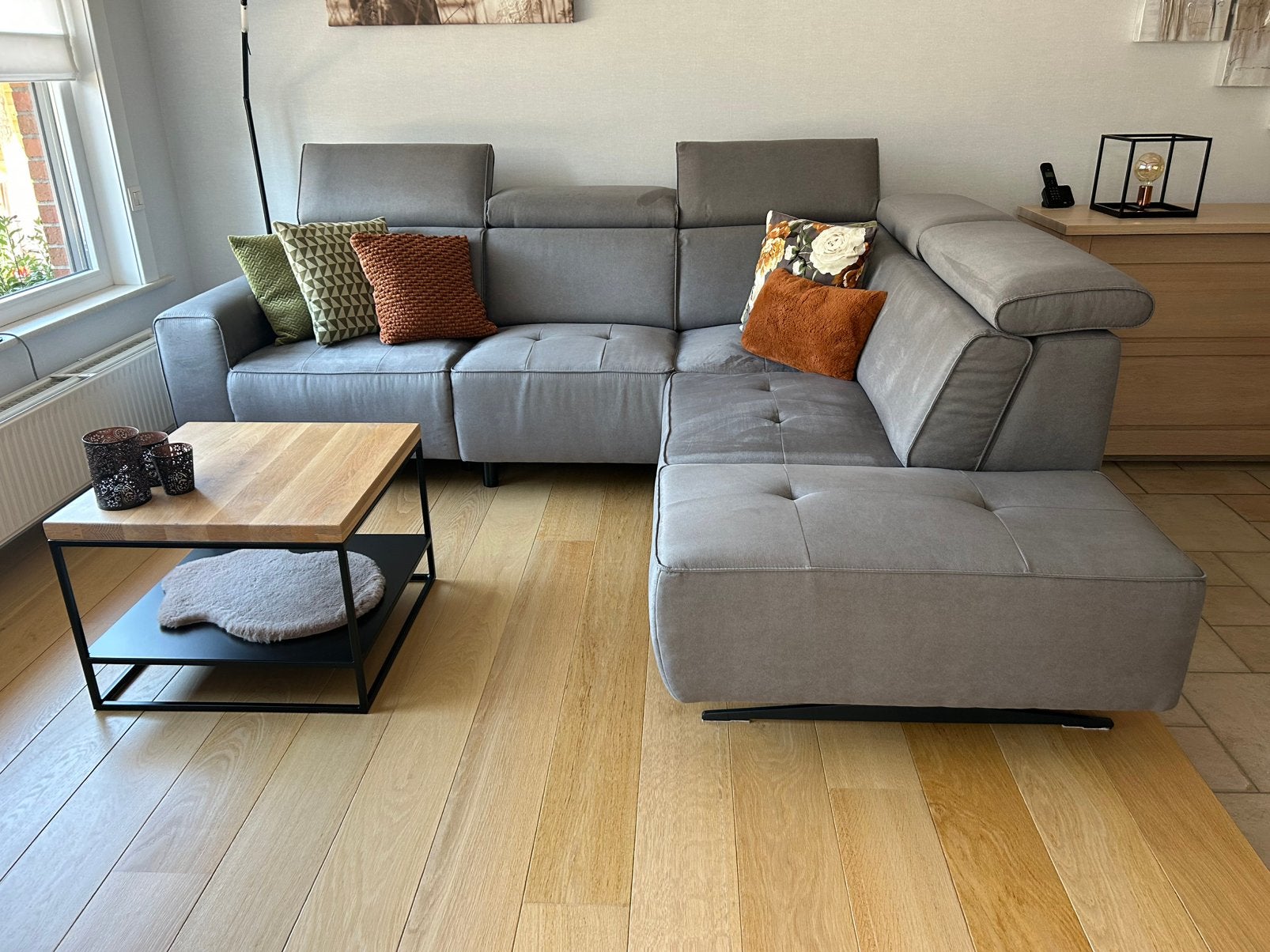 Zetel met 1 elektrische relax, Huis en Inrichting, Ophalen, Zo goed als nieuw, Stof