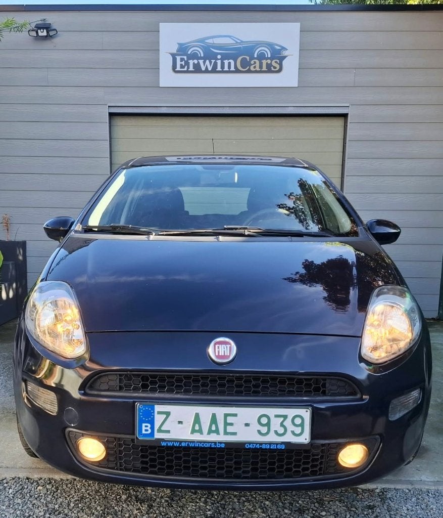 Punto 1.2i Airco - Navi, Auto's, Voorwielaandrijving, 4 cilinders, Blauw, 124 g/km